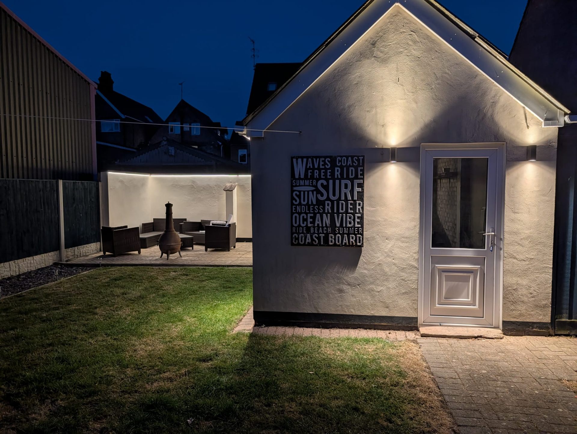 Garden by night